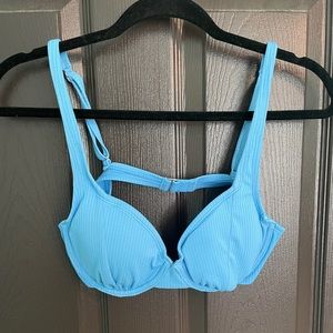 Blue bikini top